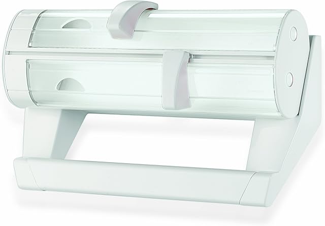 Guzzini - Kitchen Active Design, Bis & Tris Roll Holder - White, 40 x 11,5 x h25,5 cm - 06260011