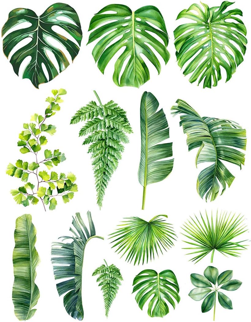 Ceramic Decals - Overglaze - Enamel Decal - Palm Leafs