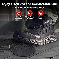 Vista 7 de Zstar Máquina limpiadora de drenaje de 50 pies x 1/2 pulgada, alimentación automática de barrena de alcantarillado con 4 cortadores e interruptor