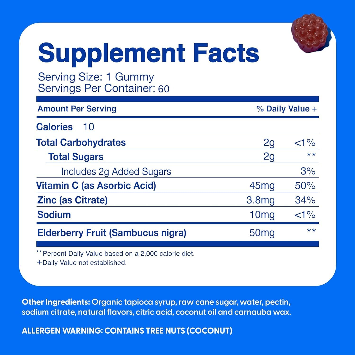 Feel Great Kids Elderberry Gummies with Zinc and Vitamin C | Immune Support Sambucus Elderberry | Berry Flavored Vegan Kids Multivitamins | 60 Day Supply - Image 7