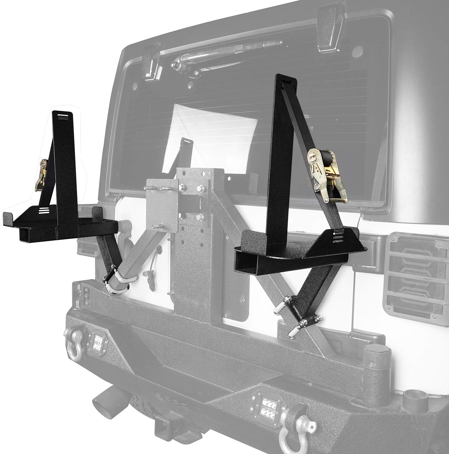 u-Box Spare Tire Jerry Can Mount Fit 5.3 Gallon for Jeep Wrangler JK & Unlimited 07-18