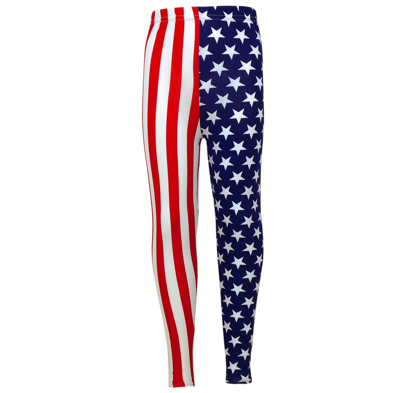 A2z 4 Kids Girls Usa Flag Print Trouser Bottom - Legging Usa Flag 13