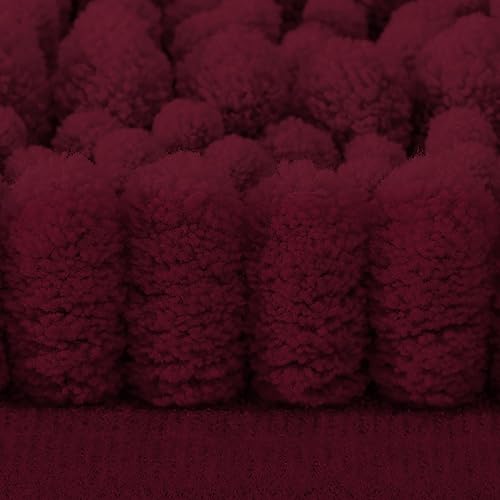 Miniatura 107 de Smiry Alfombras de Baño 24 x 16 pulgadas, Tapetes de Baño de Chenilla Extra Suaves y Absorbentes, Respaldo de Goma Antideslizante, Lavable a Azul