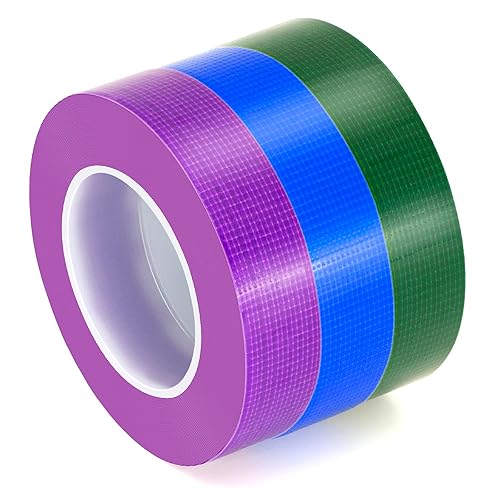3 rollos de cinta adhesiva de colores, tubería de agua multiusos impermeable, codificación de colores, cinta multifuncional para manualidades y