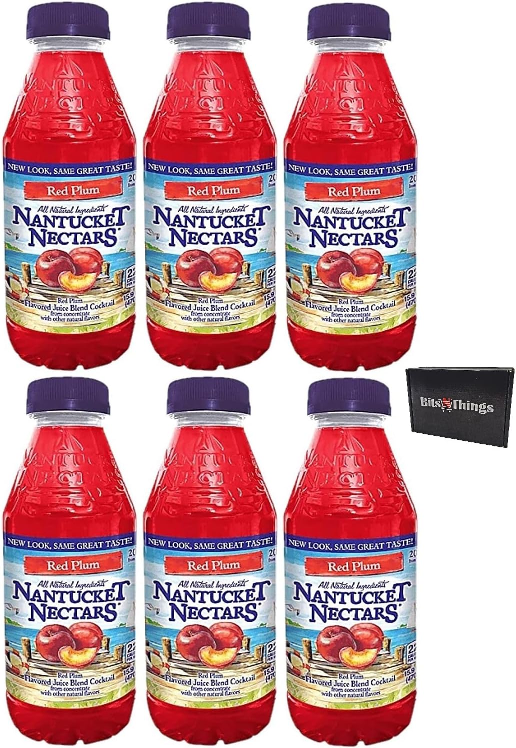 Juice Cocktail | 15.9 oz Bottle | Pack of 6 (Red Plum)