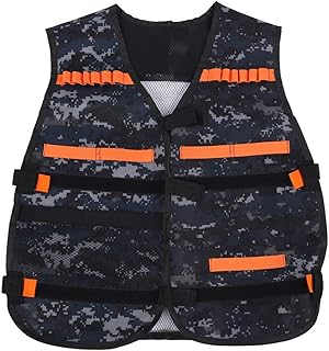 Oumefar Nerf Vest,Nerf Tactical Vest,Army Vest for Kids,The, High Volume,Easy to Use,Camouflage