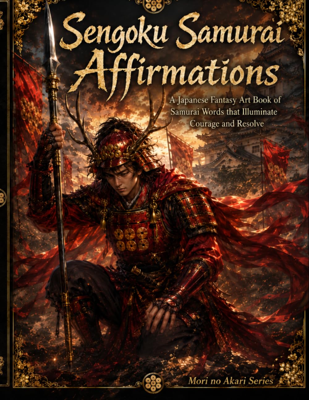 Samurai Warlord Affirmations: Japanese Samurai Warrior Quotes and Fantasy Art Book for Courage, Strength, and Inner Resolve (Mori no Akari Affirmation Art Book Series)