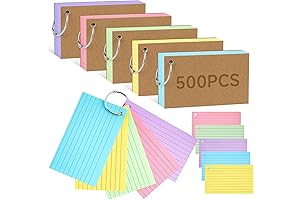 500Pcs Index Cards: An Extensive Collection of 3 x 5 Inch Memory Boosters