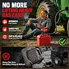 Bomba de transferencia de combustible inalámbrica de 5 GPM para baterías DeWalt 20V y Milwaukee 18V | Bomba portátil para lata de gasolina con manguera de 51" y 3 adaptadores, transferencia rápida de diésel y gasolina, para granja, marina, camping, jardín 7