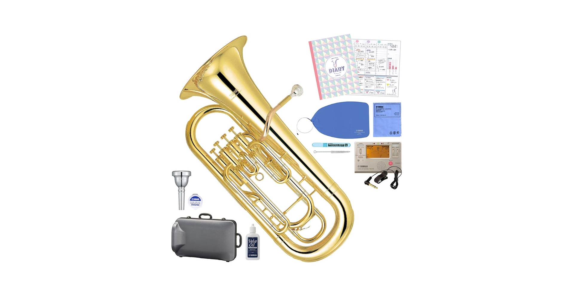 YAMAHA ユーフォニアム YEP-321 マウスピース・ケース付き 楽天市場】YAMAHA ヤマハ YEP-321 ユーフォニアム 4ピストン