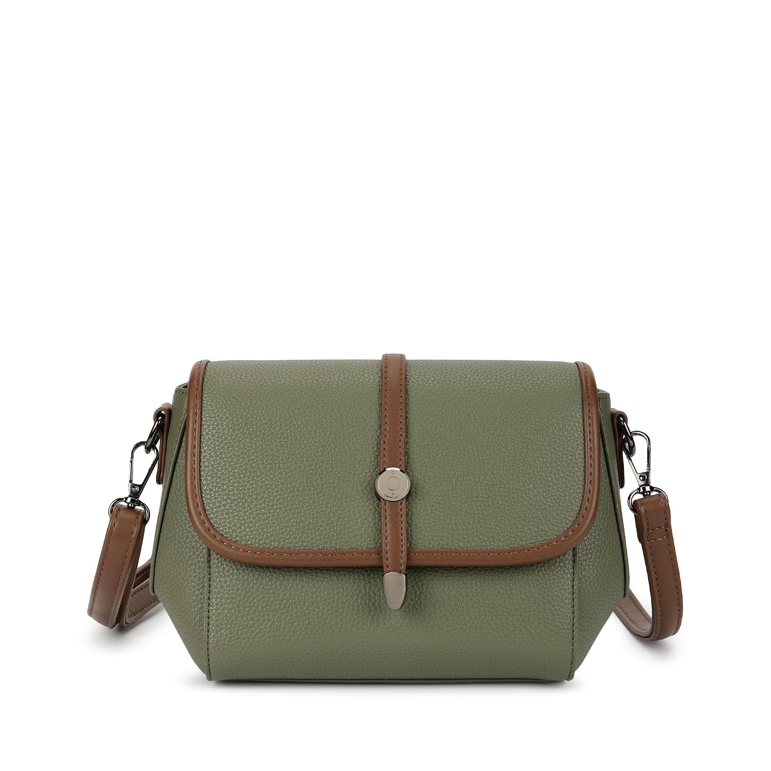 Fastrack Orbit Flap Sling | Faux-Leather Women’s Sling Bag | Spacious Compartment & Detachable Strap for Daily Use