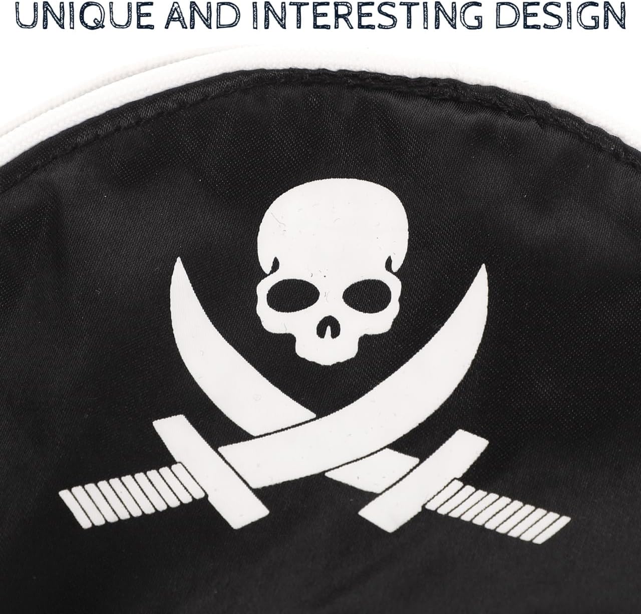 HANABASS Pet Pirate Hat for Dogs and Cats Halloween Pirate Costume Accessory Black Skull Design Lightweight Dress up Hat for Pets 11X3.7 Inches