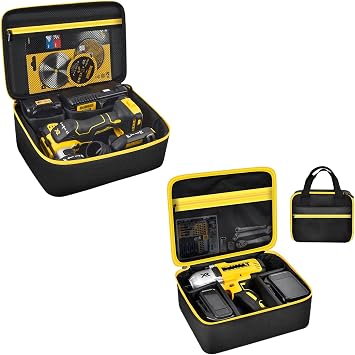 Bag Compatible with DEWALT 20V MAX Cut Off Tool 3 in 1 Brushless + Impact Driver Bag Case Compatible with DEWALT 20V MAX XR DCF900P1 DCF900B DCF891B DCF961B DCF899B Cordless Impact Wrench Kit,