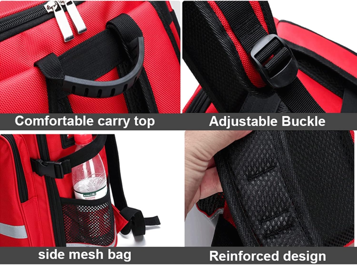 Emergency Trauma Bag, Medical Empty First Responder Safety Aid Backpack for Home Office