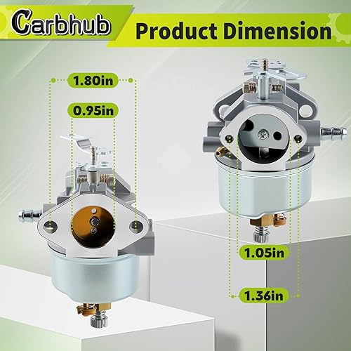 Miniatura 5 de Carbhub 640052 Carburador para Tecumseh 640349 640054 640058 640058A HMSK80 HMSK85 HMSK90 HMSK100 HSMK110 LH318A LH358SA 8HP 9HP 10HP Snow. soplador