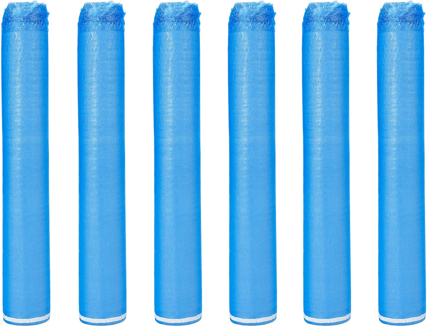 VEVOR Floor Underlayment 55.8 m², 3-in-1 2 mm Thick Flooring Padding with Tape & Vapor Barrier, Heavy Duty EPE Foam with Blue PE, Soundproofing & Noise Reduction, for Laminate Wood (6 Rolls x 9.3 m²)