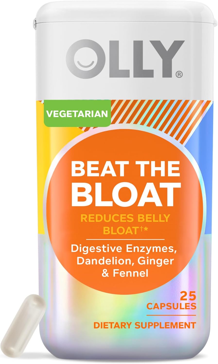 OLLY Ultra Strength Sleep Softgels with Melatonin, Magnesium & Botanicals Plus Beat The Bloat Capsules for Digestive Support - 60 & 25 Count