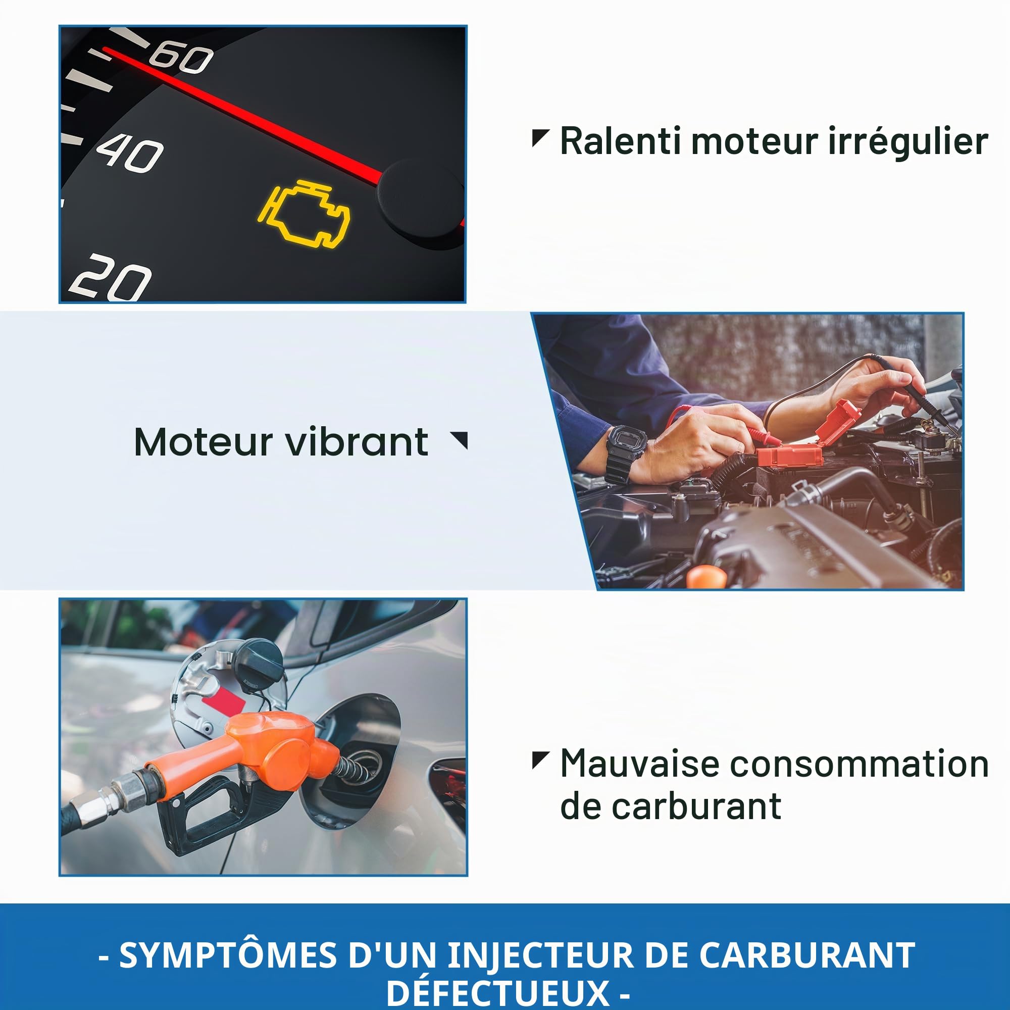 A ABSOPRO Injecteur De Carburant Pour VW Polo 1.4 16V 06-09 4 Pièces
