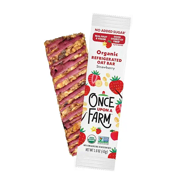 Once Upon a Farm Organic Strawberry Refrigerated Oat Kids' Bar Multipack,4-1.6oz Bars 3