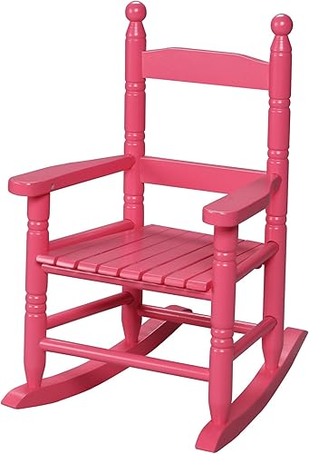 Miniatura 5 de Gift Mark Mecedoras infantiles  Mecedoras de madera hechas a mano para niños y niñas  Asientos clásicos de doble listón para niños  Mecedora para