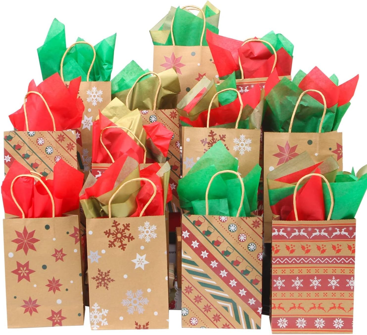 LATERN 24Pcs Christmas Bags Gift Bags