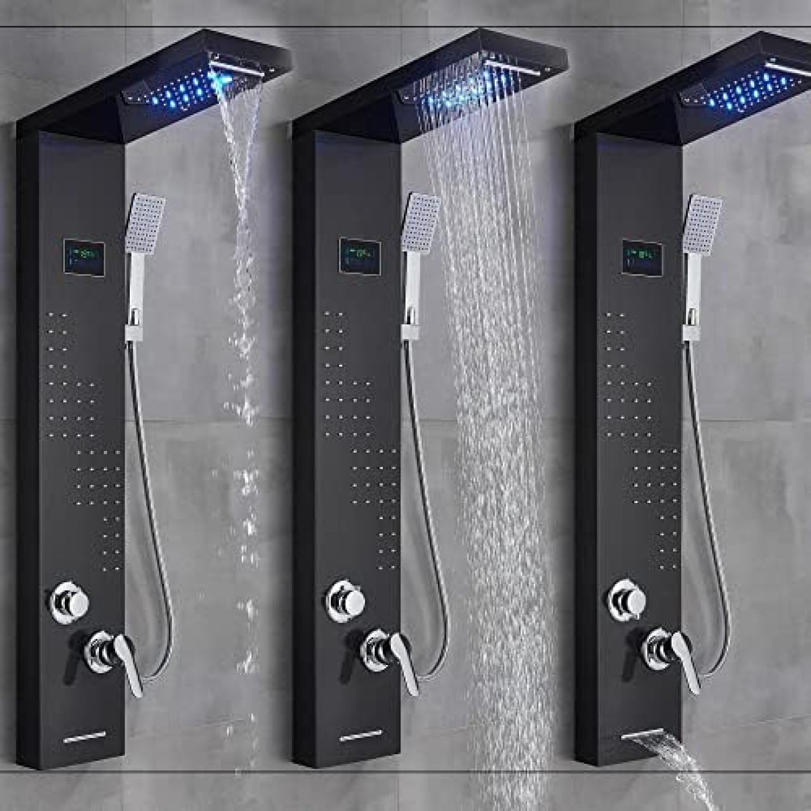 Panneaux de douche hydro-massants - Luxe et fonctionnalité