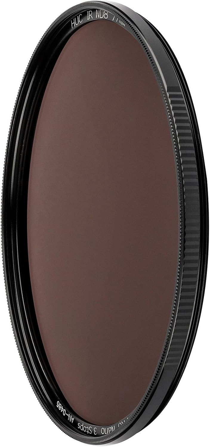 NiSi - 52mm ND Filter, Circular HUC PRO Nano IR ND8, 3-Stop, 0.9 Density, Neutral Density Camera Lens Filter, Nano Coating, Infrared Reduction, Aluminum Frame, Long-Exposure & Landscape Photography