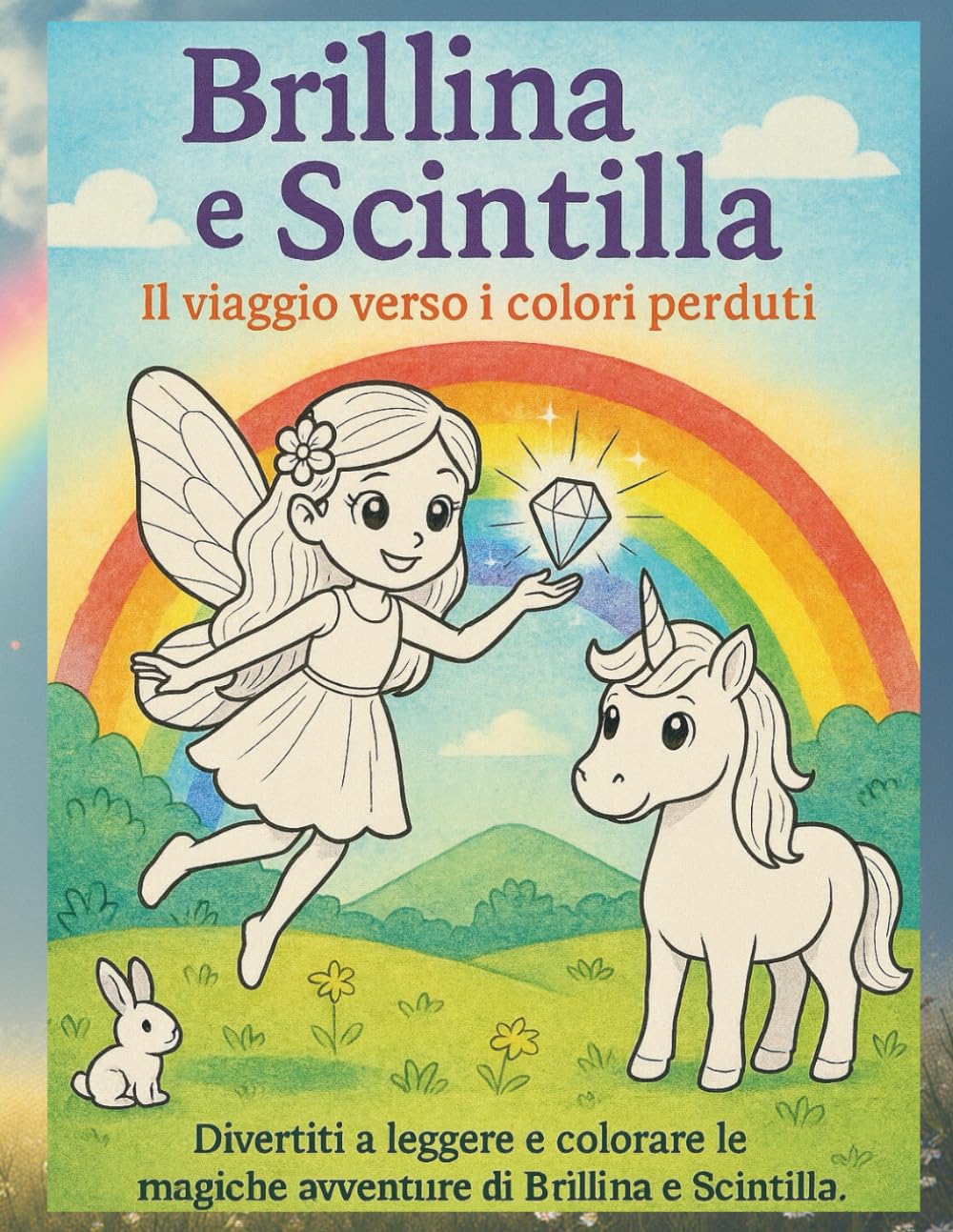 Brillina e Scintilla: Il viaggio verso i colori perduti - divertiti a leggere e colorare le magiche avventure di Brillina e Scintilla