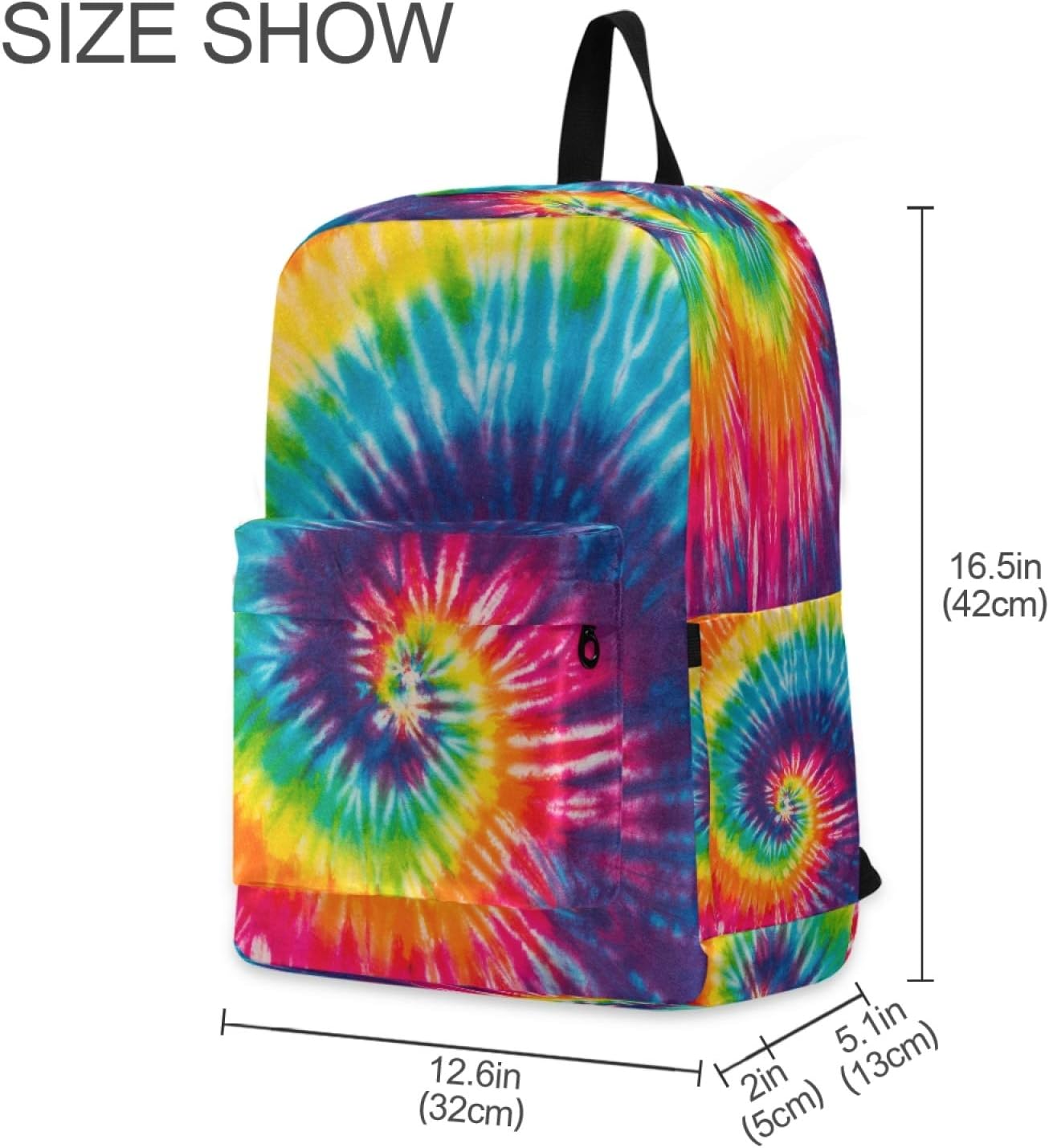 Rainbow Kids Toddler Backpack Lightweight School Book Bag for Boys Girls Tie Dye Preschool Backpack Mini Day Pack for 1th- 6th Grade Children