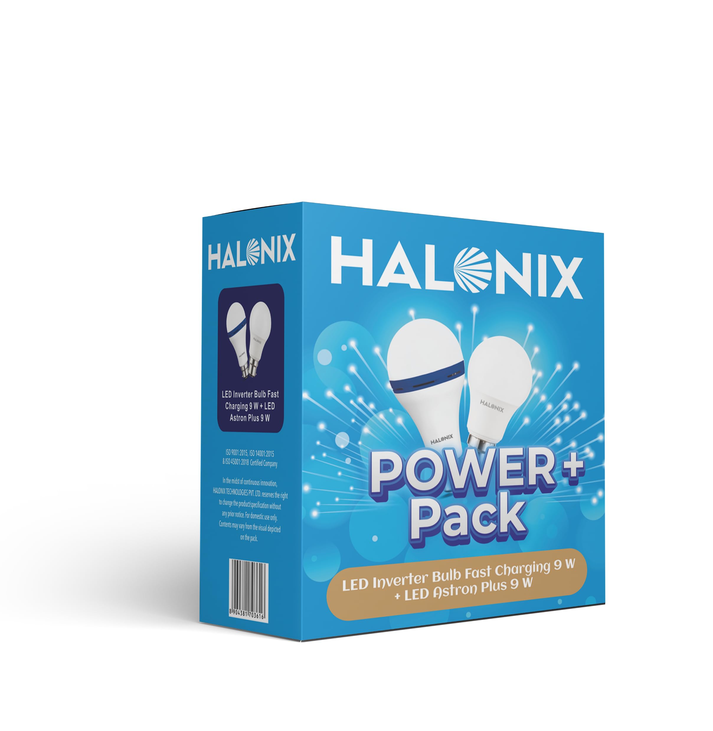 Halonix 9W Fast B22D Charging Inverter Bulb With 9W Norma Led Bulb Combo|Rechargeable Emergency Led Bulb|Color-Cool Day White|Pack Of 2 (1 Unit Inverter Bulb&1 Unit Normal Led Bulb|Emergency Light (B0CZLPBFG4) Amazon Price History, Amazon Price Tracker