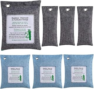 Bamboo Charcoal Air Purifying Bag, 7pack (500g+200g*3+75g*3),Bamboo Charcoal Bags,Air Purifying Bags,shoe odor eliminator,shoe deodorizer,odor eliminator,odor absorber,natural air freshener,Car Air Purifier,room deodorizer,activated charcoal bags,Closet Freshener,odor absorber