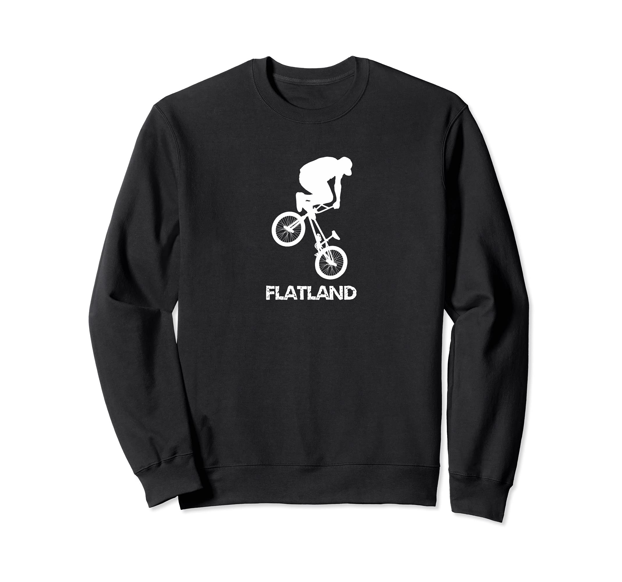 BMX Freestyle Flatland Tricks Bicycle Sweatshirt, Black
