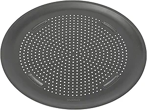 GoodCook AirPerfect Nonstick 16” Pizza Pan – Pizza Tray for Oven, Perforated Round Pizza Pan, Carbon Steel Baking Pan, Homemade, Frozen & Leftover Slices