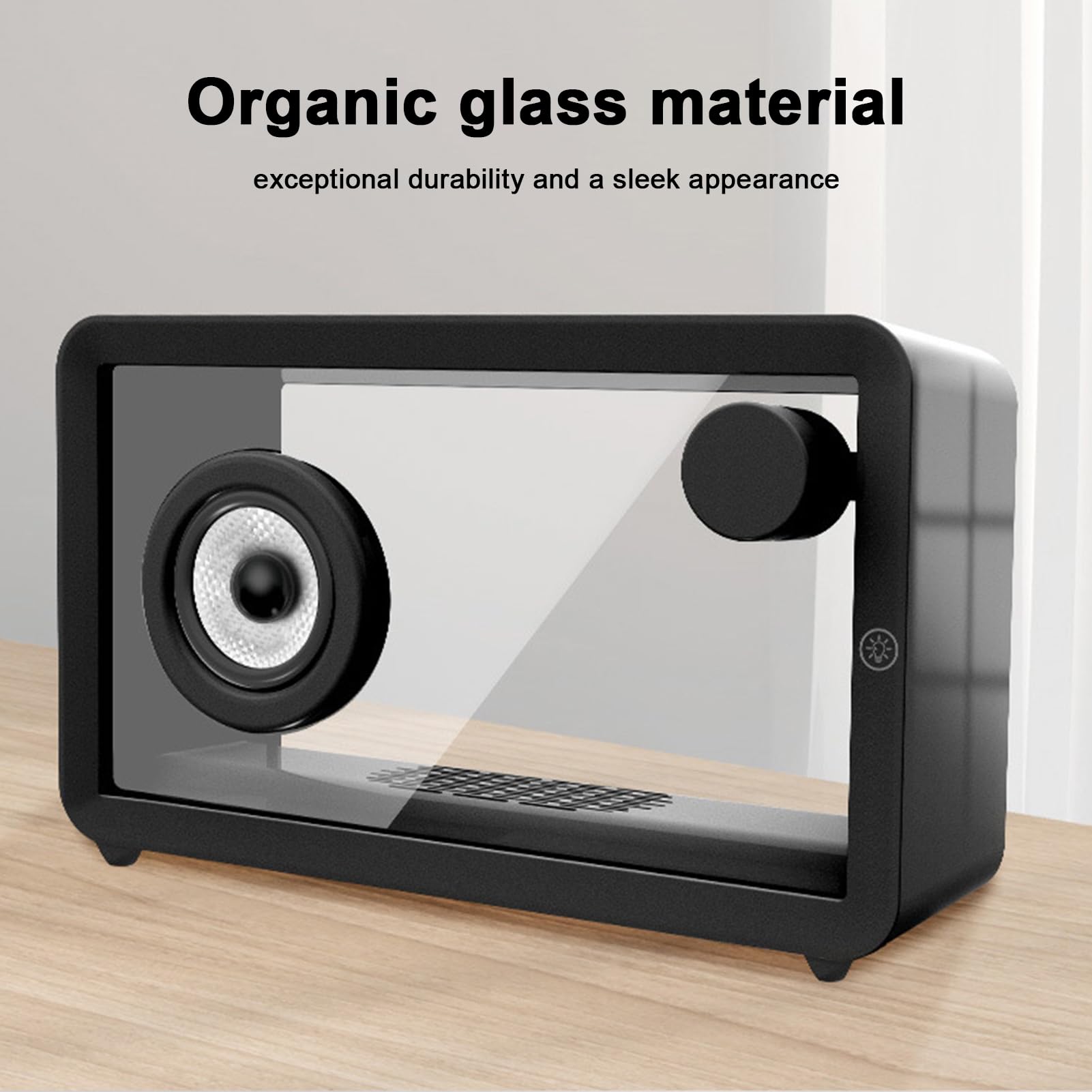 Altoparlante Bluetooth Portatile, Altoparlanti Wireless con Audio HD, Luce RGB Colorata con 5 modalità 7 Colori, Ricaricabile Tramite USB, Regali per Ragazze Adolescenti Black