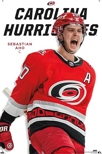Miniatura 4 de NHL Carolina Hurricanes - Sebastian Aho Feature Series 23 - Póster de pared con chinchetas