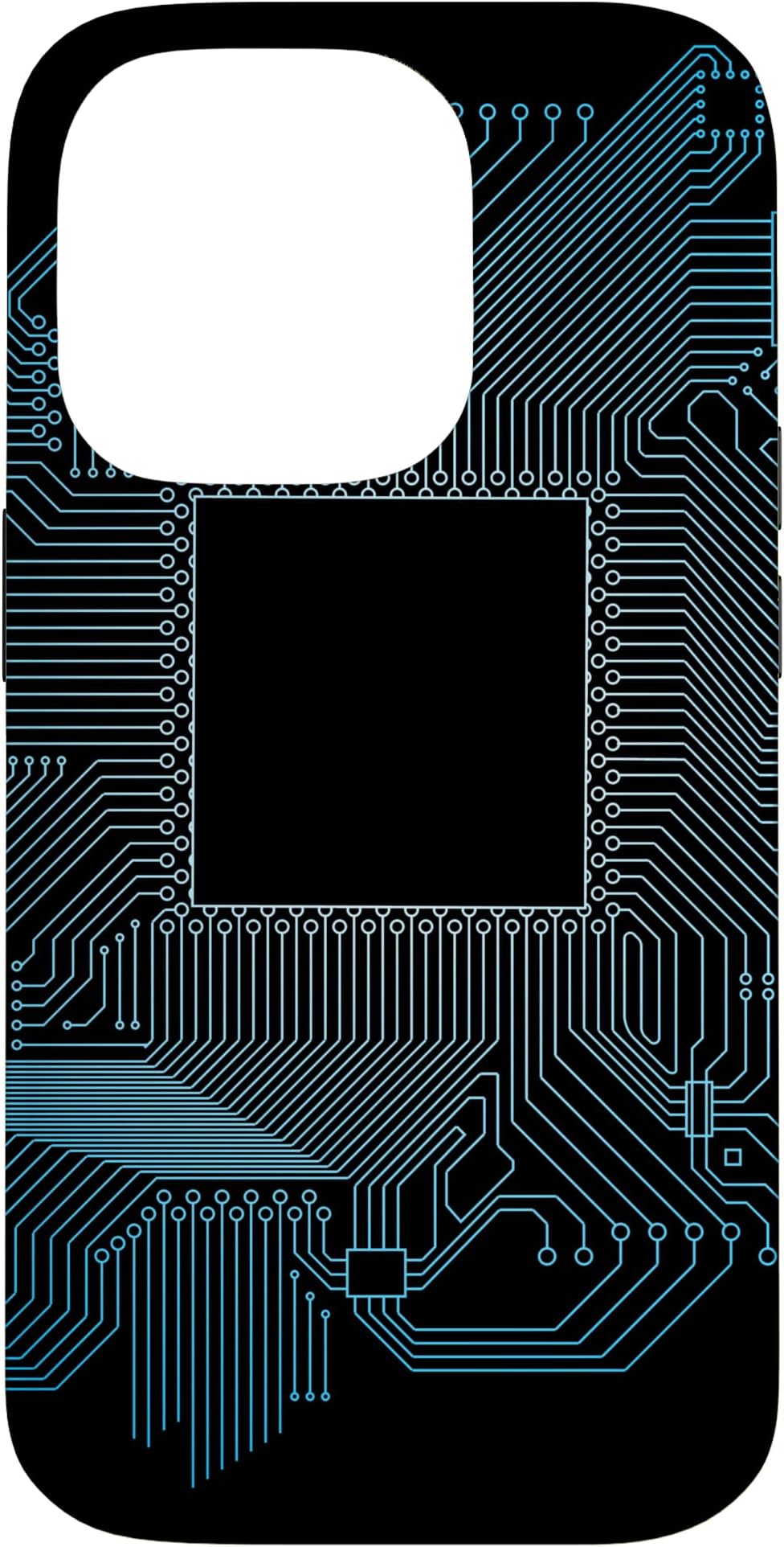 Motherboard Microchip Circuit Dark IT Computer Background Case for iPhone 14 Pro