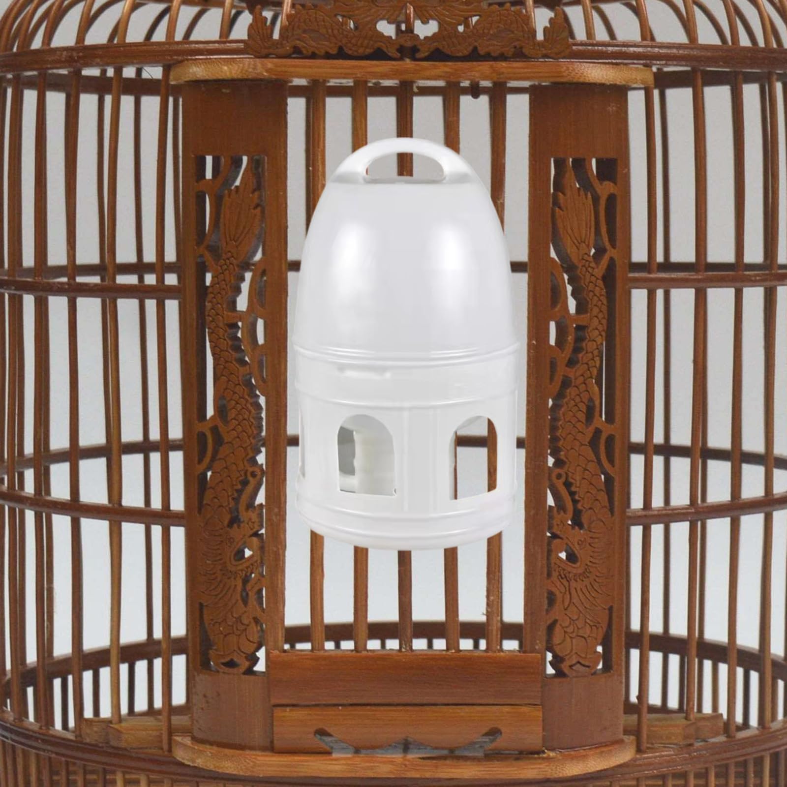 Dispensador automático de agua para pájaros de gran capacidad de 10 litros, para periquitos, palomas, loros, palomas con mango colgante, dispensador de agua