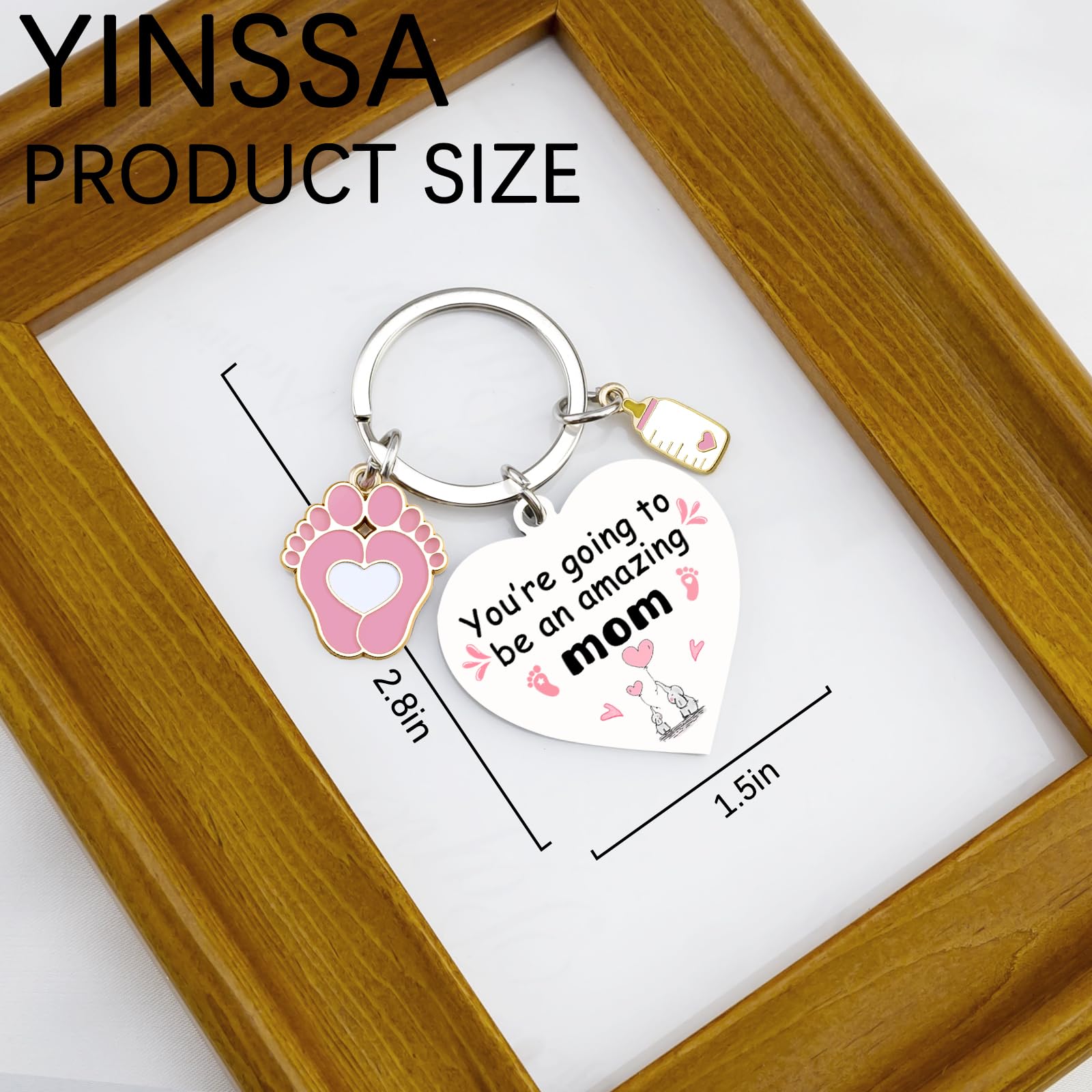 First Mothers Day Keychain Gift For New Mom Pregnancy Gifts For Expecting Mom Pregnant Women First Mama Pregnant Friends Pregnancy Postpartum Gift New Mom Gifts Mothers Day Gift For Wife Key Ring
