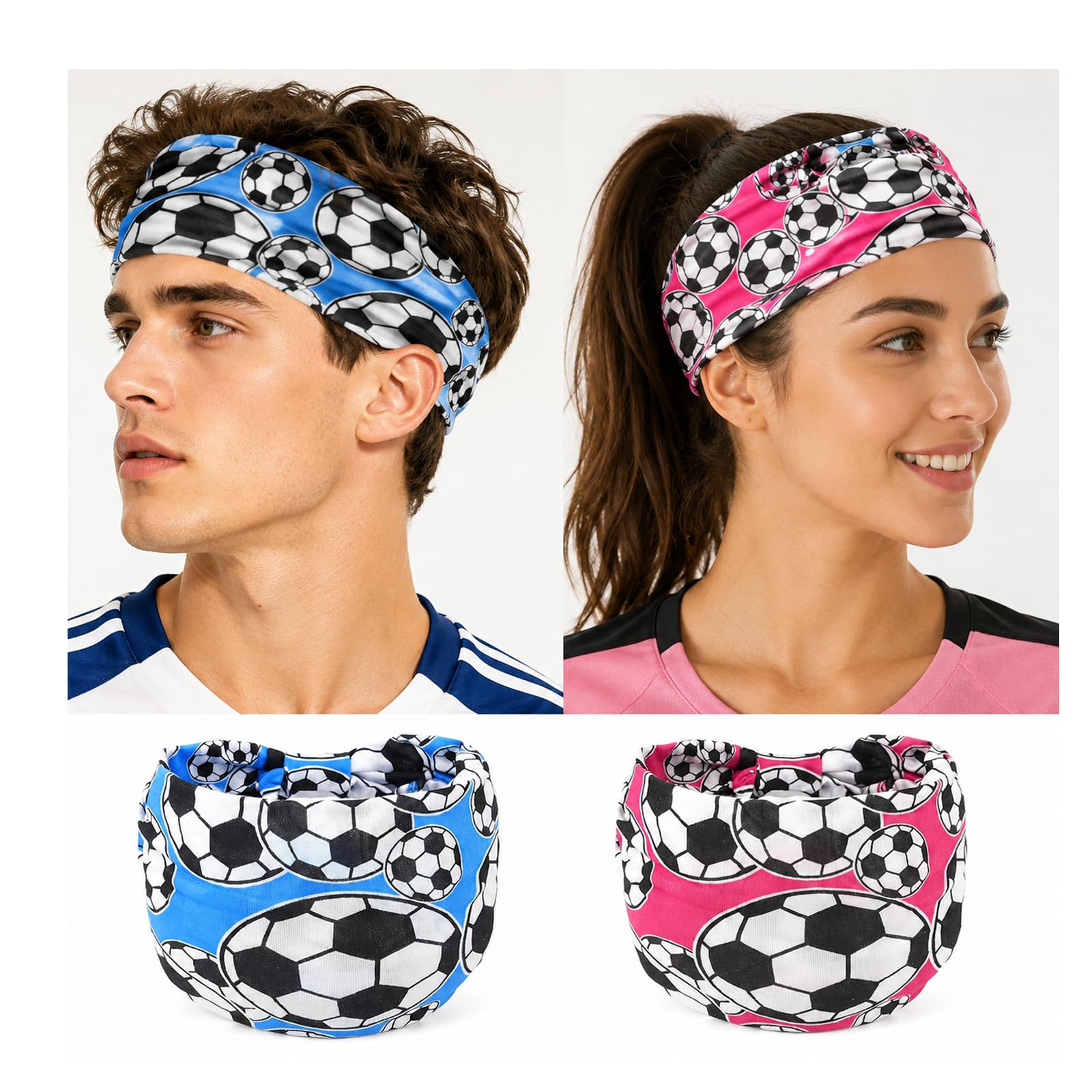 embroidery 2Pcs Head Band for Women, Hair Bands for Women, Hairband for Woman, Sweat Absorbent Stretchable Headband for Workouts, Yoga, Running, Outdoor Sports, Multipurpose-picture-17