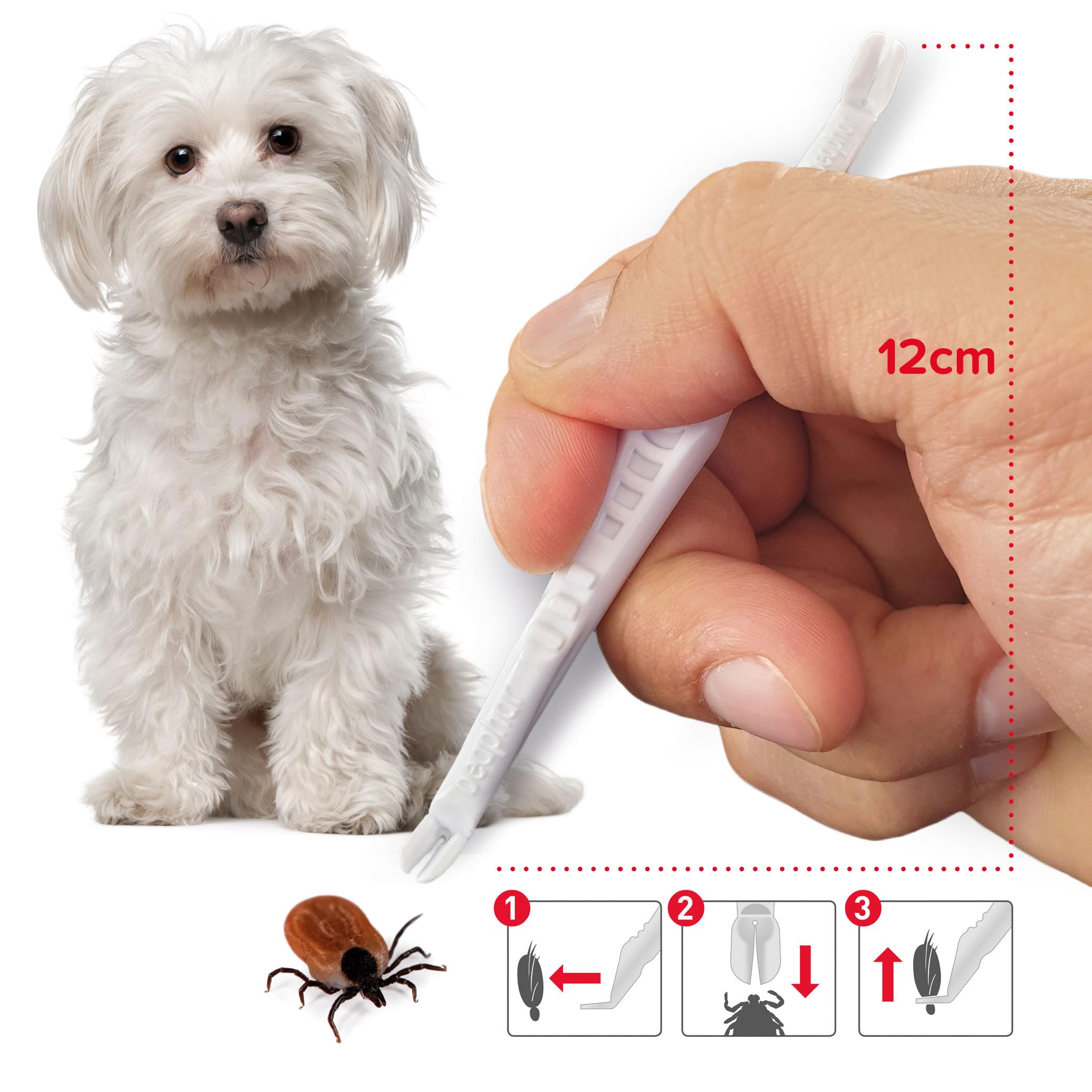 Kit 2-en-1 Aspi-venin + Tire-tique - 3 Crochets Tailles S/M/L, Pour Piqûres D'insectes Et Morsures, Trousse Secours