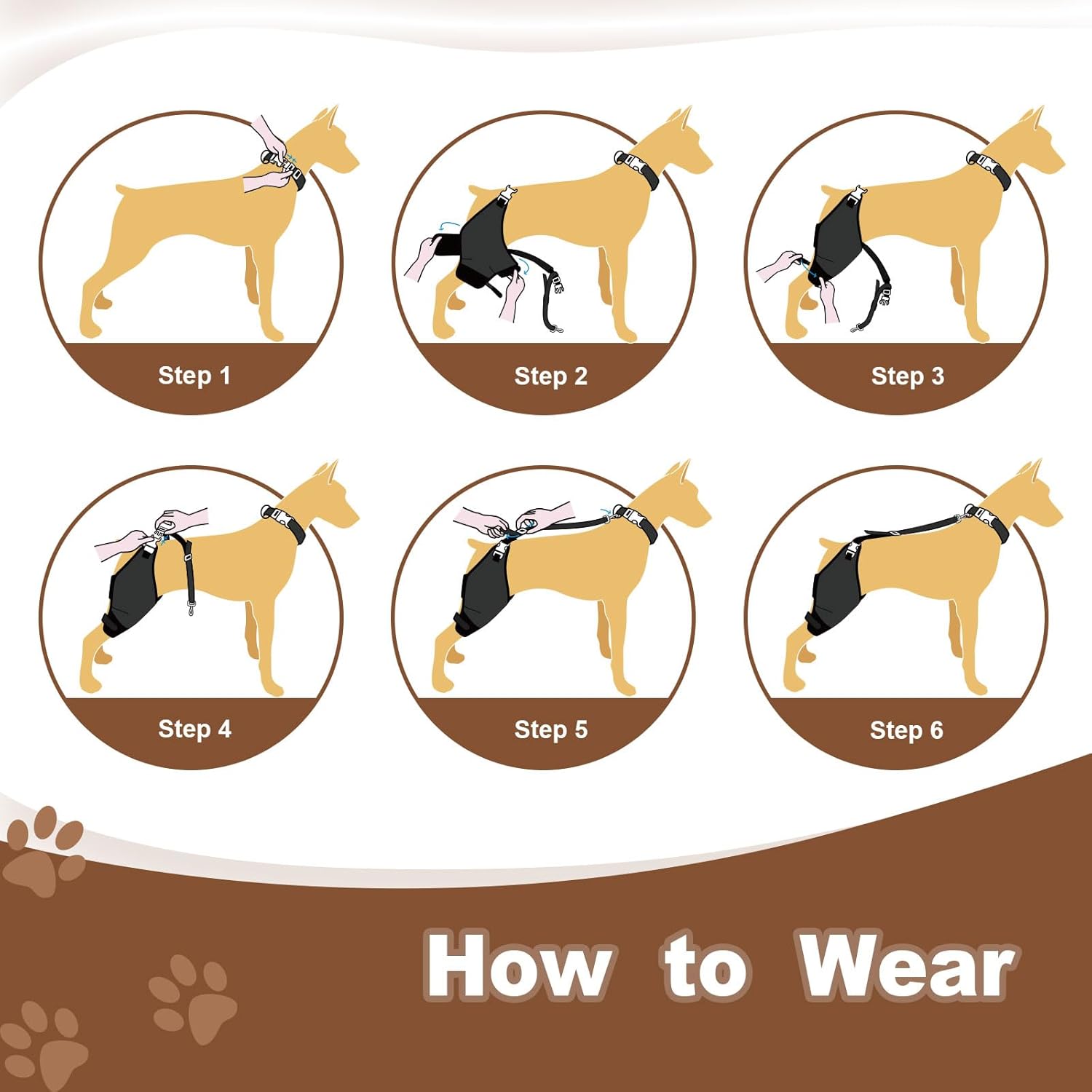 Dog Knee Brace for Torn ACL, Airbag Design for Joint Pain Relief, Ligament Injuries, Osteoarthritis, Rear Leg Limp, etc(Right Leg,XL)