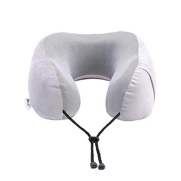 Boldfit Neck Pillow for Travelling,Memory Foam U-Shape Travel Pillow with Adjustable Strap & Washable Cover,Ergonomic Neck Support Pillow for Flight, Car, Office & Home Use,Lightweight & Comfortable - image, photos