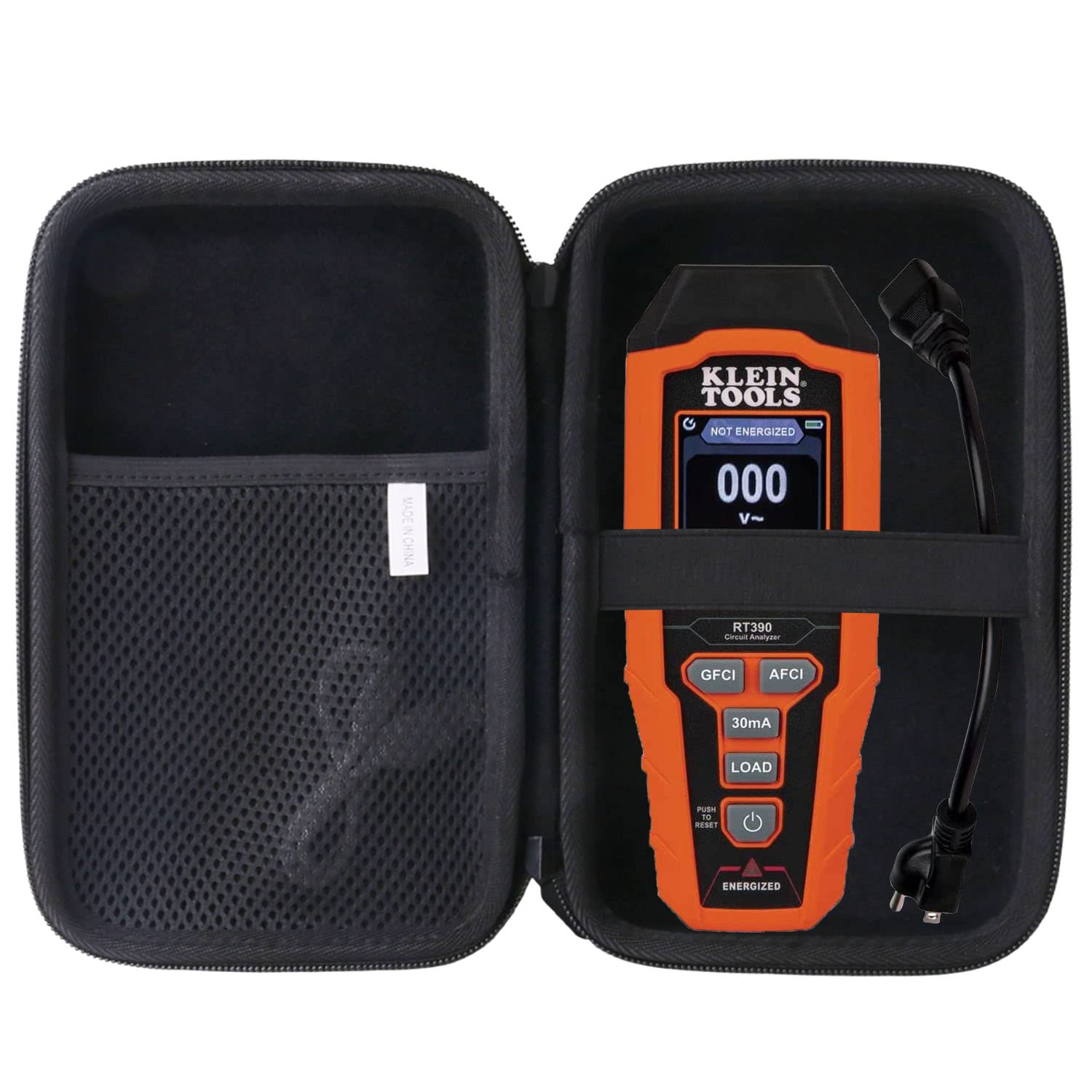 Hard EVA Carrying Case Compatible with for Klein Tools RT390 Circuit Analyzer Tester Carry Storage Case.