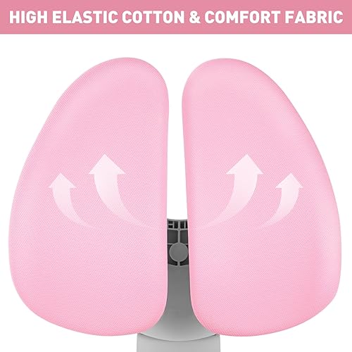 Miniatura 13 de COSVALVE Silla de escritorio para niños, silla de estudio ergonómica con altura ajustable y profundidad del asiento, silla de estudio y oficina en