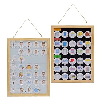 Amazon | Hoshicoko園児小学生両対応 時間割&持ち物ボード お