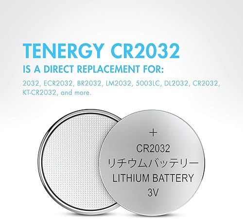 Miniatura 7 de Tenergy Paquete de 10 pilas de botón de litio CR2016 y 3V CR2032 de 3 V, ideal para llaveros, AirTag, calculadoras, relojes y más