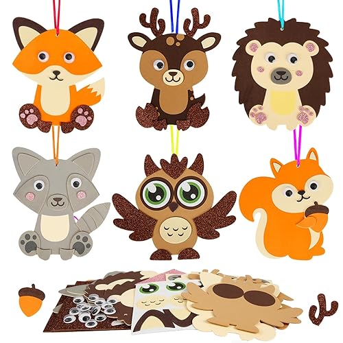 PPGGOPP Loisirs Créatifs d'automne et d'hiver pour Enfants,6Pcs Automne Feutre