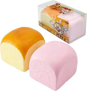 MHM Squishy 2 Pack Hawaiian Rolls Bread Food Squishies Toys