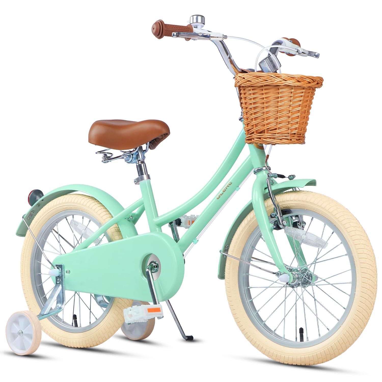 Glerc Bicicleta de niña con Cesta para niños de 3 a 10 años, 12 14 16 20 Pulgadas con Timbre de Cesta y estabilizadores, tamaños — view 21