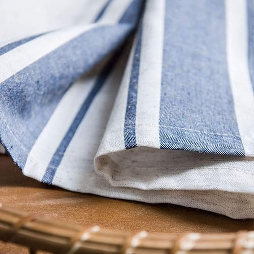 Miniatura 6 de vctops Cortina de lino y algodón para ventana, estilo rural, para oscurecer la habitación, con bolsillo para barra, panel de cortina para